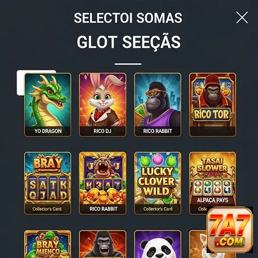 Ilustração de Explore os Jogos VIP e Slots Rápidos no 7a7